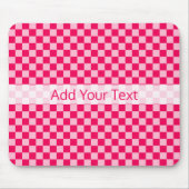 Roze klassieke checkboard van de Combinatie door S Muismat (Voorkant)