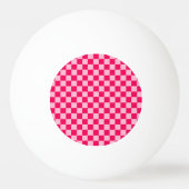 Roze klassieke checkboard van de Combinatie door S Pingpongbal (Voorkant)
