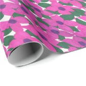  roze klassieke flessenpatroon cadeaupapier (Rol Hoek)