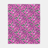 roze klassieke flessenpatroon fleece deken (Voorkant)