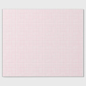 Roze Klassieke Gingham Cadeaupapier (Vlak)