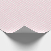 Roze Klassieke Gingham Cadeaupapier (Hoek)