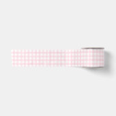 Roze Klassieke Gingham Satijnen Lint (Voorkant)