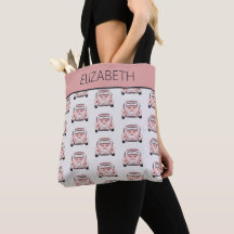 Roze Klassieke Vintage Buggy Bug Auto Gepersonalis