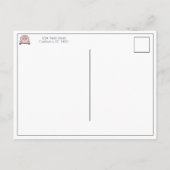 Roze Klassieke Vintage Buggy Bug Auto Persoonlijk Briefkaart (Achterkant)