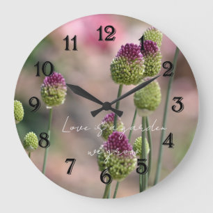Roze Klaver Bloemen Fotografie   Grote Klok