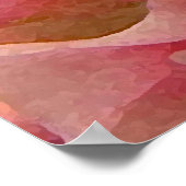 Roze klaver poster (Hoek)