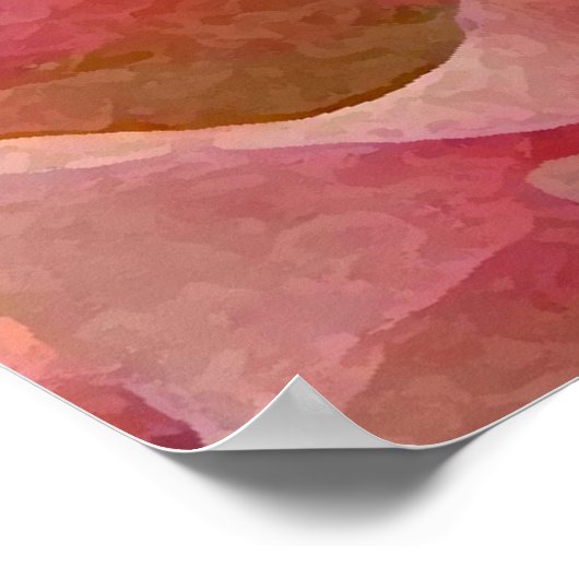 Roze klaver poster (Hoek)