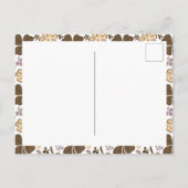 Roze klaver Shamrock Pattern St. Patrick's Day Briefkaart (Achterkant)