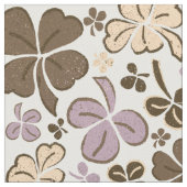 Roze klaver Shamrock Pattern St. Patrick's Day Stof (Close Up)