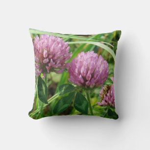 Roze klaver Wilde bloem - Trifolium pratense Kussen
