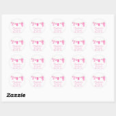Roze Kleding Baby Sprinkle Stickers (Vel)
