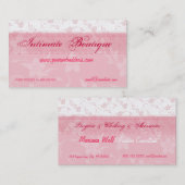 Roze kleding voor vrouwen visitekaartje (Voorkant / Achterkant)