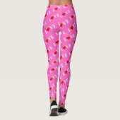 Roze kleed en hartmeisjes Modern Elegant Leggings (Achterkant)