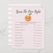 Roze kleine Baby shower die de prijs bepaalt (Voorkant / Achterkant)