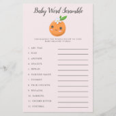 Roze kleine Baby Word Scramble Game (Voorkant)