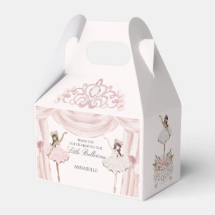 Roze Kleine Ballerina Baby shower of Verjaardag Bedankdoosjes