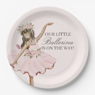 Roze Kleine Ballerina Borden Ballet Party Decor Papieren Bordje