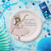 Roze Kleine Ballerina Borden Ballet Party Decor Papieren Bordje (Feest)