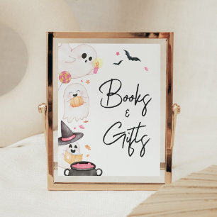 Roze Kleine Boeken Halloween Boeken en Geschenken Poster