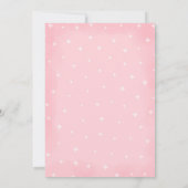 Roze kleine Boo Shower Halloween Ghost Baby shower Kaart (Achterkant)