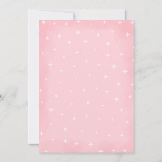 Roze kleine Boo Shower Halloween Ghost Baby shower Kaart (Achterkant)