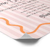 Roze Kleine Cutie Citrus Verjaardag Tijd Capsule Poster (Hoek)