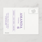 Roze Kleine Eenhoorn Verjaardagsfeestje Uitnodigen Uitnodiging Briefkaart (Achterkant)