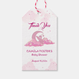 Roze Kleine Fee Baby Shower Cadeaulabel