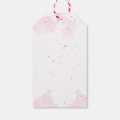 Roze Kleine Fee Baby Shower Cadeaulabel (Achterkant)