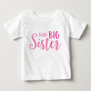 Roze kleine grote zuster Toddler Lange-hoes T-shir