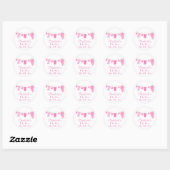 Roze Kleine Kleding Baby shower Stickers (Vel)