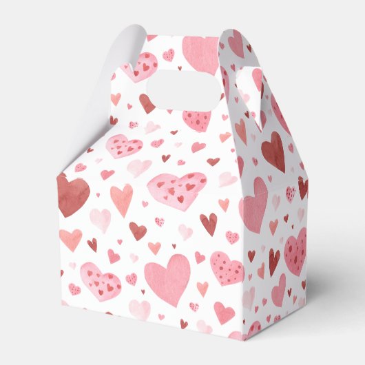 Roze Kleine Liefje Valentijnsdag Baby shower Bedankdoosjes (Achterkant)