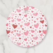 Roze Kleine Liefje Valentijnsdag Baby shower Bedankjes Labels (Achterkant)