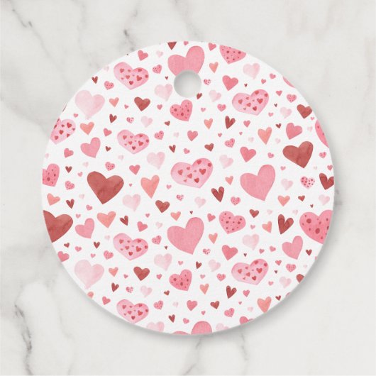 Roze Kleine Liefje Valentijnsdag Baby shower Bedankjes Labels (Achterkant)
