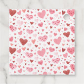 Roze Kleine Liefje Valentijnsdag Baby shower Bedankjes Labels (Achterkant)