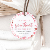 Roze Kleine Liefje Valentijnsdag Baby shower Bedankjes Labels