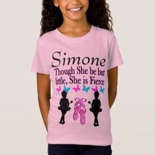 ROZE KLEINE MAAR FELLE GEPERSONALISEERDE DANS T SH T-SHIRT