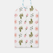 Roze Kleine Miss Onederful 1e Verjaardagsgunsten Cadeaulabel (Achterkant)