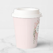 Roze Kleine Miss Onederful Meisje 1e Verjaardag Papieren Bekers (Rechts)