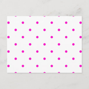 Roze Kleine Polkadots Briefkaart