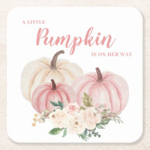 Roze Kleine Pompoen Baby Shower