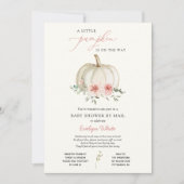 Roze Kleine Pompoen Baby shower per Mail Kaart (Voorkant)