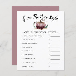 Roze kleine pompoen Baby shower raden prijs