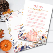 Roze kleine pompoen baby sprinkle
