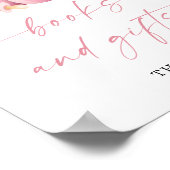 Roze kleine pompoen boeken en geschenken Baby show Poster (Hoek)