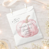 Roze Kleine Pompoen Eenvoudige Herfst Baby Meisje  Bedankzakje (Geknipt)