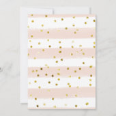 Roze Kleine Pompoen Herfst Baby shower Invitation Kaart (Achterkant)