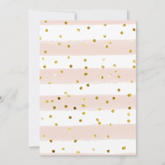 Roze Kleine Pompoen Herfst Baby shower Invitation Kaart (Achterkant)