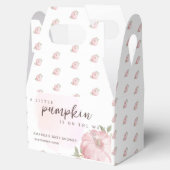 Roze Kleine Pompoen Herfst Herfst Baby shower Bedankdoosjes (Geopend)